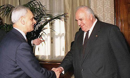Incontro con Helmut Kohl a Palazzo Madama