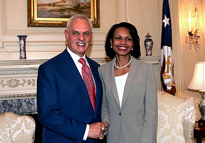 Il presidente Pera e Condoleezza Rice