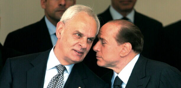 Marcello Pera con Silvio Berlusconi a Lucca