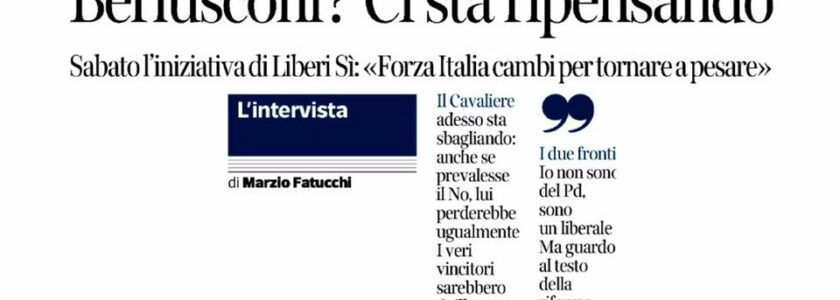 Intervista al “Corriere Fiorentino”