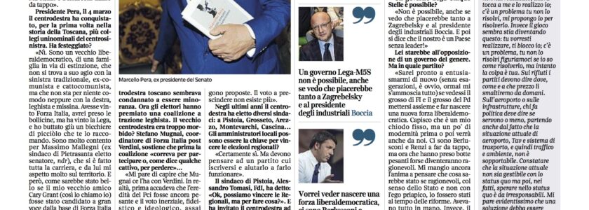 Intervista su “Corriere Fiorentino”