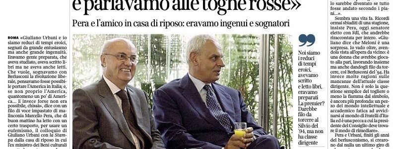 Intervista su “Corriere della Sera”