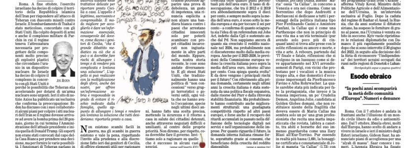 Intervista su “Il Foglio”