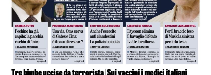 Intervista su “la Verità”