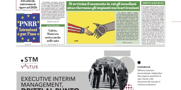 Articolo su “Italia Oggi”