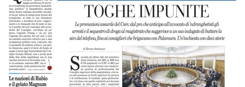 Articolo su “Il Foglio”