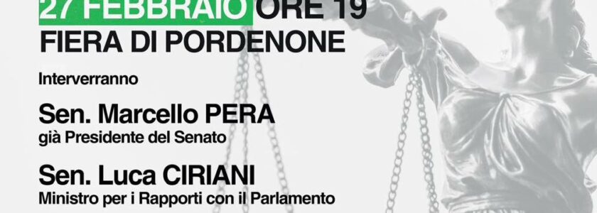 Pordenone – Convegno per il SI al Referendum Giustizia