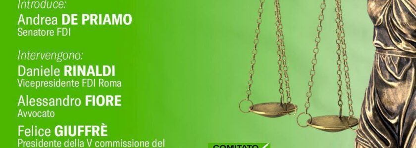 Roma – Referendum Giustizia: un Sì per l’Italia