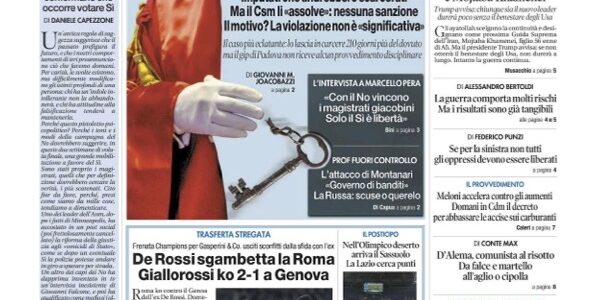 Intervista su “Il Tempo”