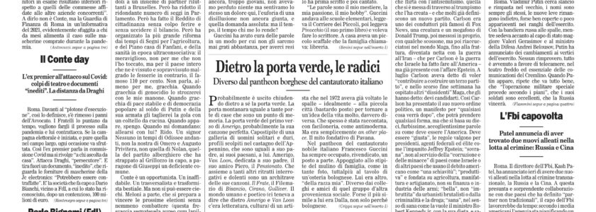 Articolo su “Il Foglio”