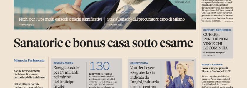 Articolo su “Il Sole24Ore”